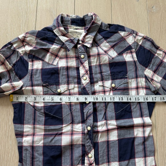 Ralph Lauren Denim & Supply Cowgirl Pearl Snap Plaid Shirt Women’s Size M - Picture 4 of 13